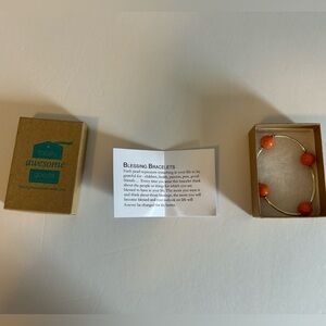 Count your blessings with Orange Beaded Bracelet